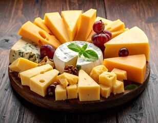 Assorted cheese platter