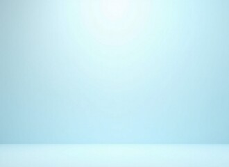 perspective floor backdrop blue room studio with light blue gradient spotlight backdrop background for display your product or artwork