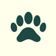 paw print symbol on a background representing animal companionship and love for pets