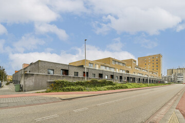Modern Urban Architecture with Clear Blue Skies