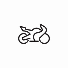 motorcycle transportation icon sign vector