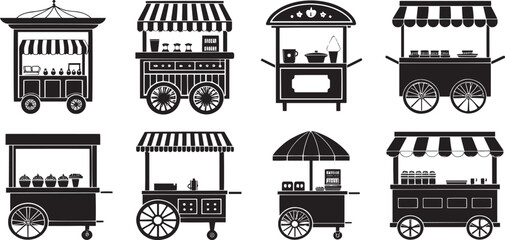 Online Store and Retail Shop Icon Collection
