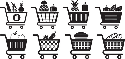 Online Store and Retail Shop Icon Collection