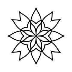 square mandala bundle of with white background