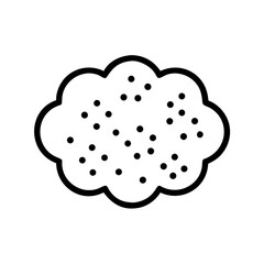 create a soft cloud like mandala filled with spec