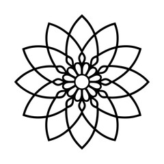 creative mandala design with white background