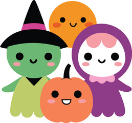 Kawaii kids in costumes