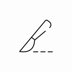 blade cut icon sign vector