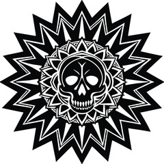 Abstract geometric pattern with vivid colors and dynamic shapes isolated on transparent background