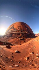 Martian dome landscape