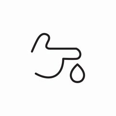 finger cut icon sign vector