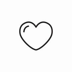 heart shape icon sign vector