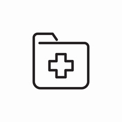 Fototapeta premium medical records icon sign vector