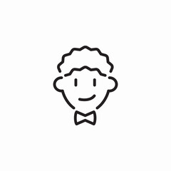 neck bow icon sign vector