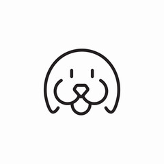 pet dog icon sign vector