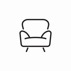 sofa couch icon sign vector
