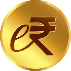 Indian Rupee Gold Currency Concept