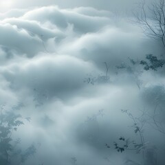 clouds in the fog