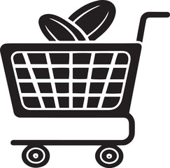  Supermarket Trolley and Basket Vector Icons