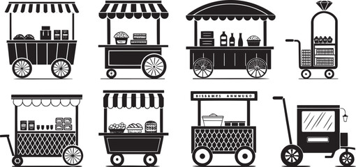  Flat Shopping Icons for Retail and Delivery