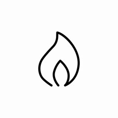 strong flame icon sign vector