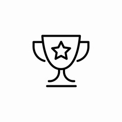 winning cup icon sign vector