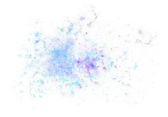Abstract Galaxy Nebula in Blue and Purple PNG Transparent Background