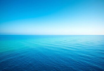 Fototapeta premium Serene ocean vista, tranquil gradient backdrop, still, harmony