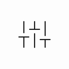 stabilizer spectrum icon sign vector