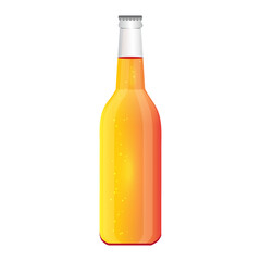 Professional orange juice packaging template for product branding showcase.