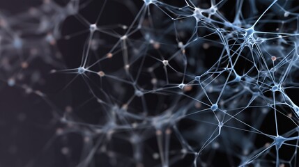 Abstract visualizing interconnected nodes representing advanced machine learning and computing