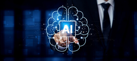 AI Assistant Brain Processor with LLM Technology, Big Data, Machine Learning, Generative AI for Business Support, Future Agentic AI Technology and Artificial Intelligence Prompt Engineering. Spline