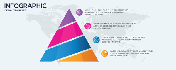 Pyramid Strategy Infographic Icon Set &ndash; Business Growth, Planning, and Hierarchy Diagram Design