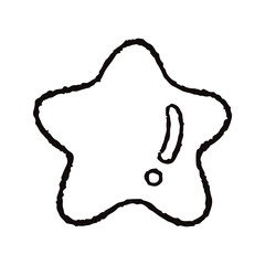 手描きの星