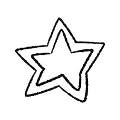 手描きの星