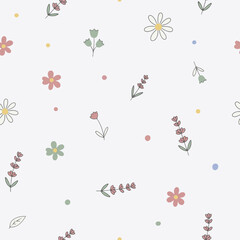 Vector floral seamless colorful luxury pattern design background ditsy floral1