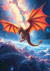 dragon in the night