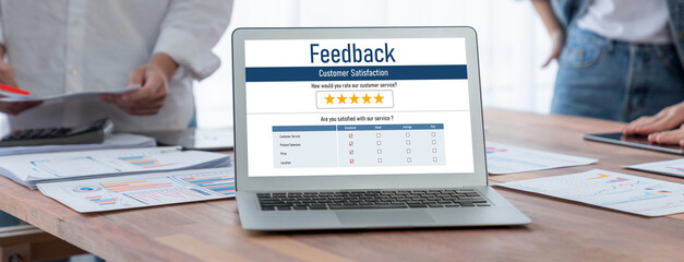 Customer feedback and review analysis by brisk computer software for corporate business