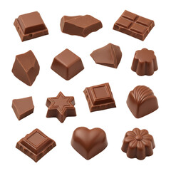 Delicious assorted chocolates pieces, perfect for gifts, desserts, and sweet treats