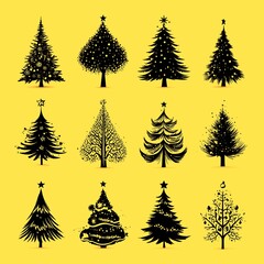Unique and creative and Christmas tree designs showcasing diverse styles and decorations
