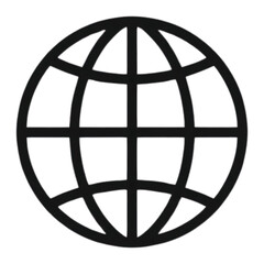 Globel Icon, simple globes and maps for web and app design