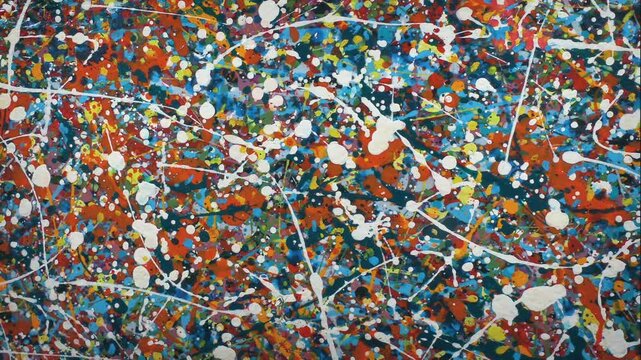 Circling Colorful Abstract Art Piece

