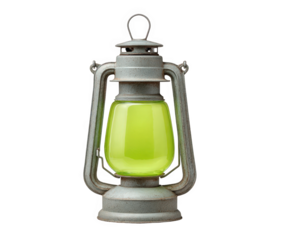 old oil lamp isolated on white background y