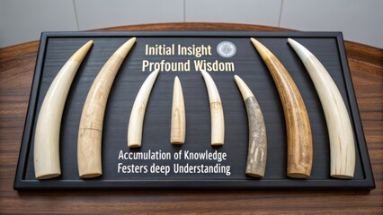 Initial Insight and Profound Wisdom Represented by Carved Ivory Pieces