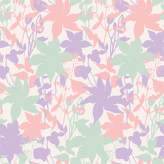 Seamless pattern with flowers for textiles and design. Vector illustration