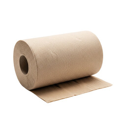 Brown Paper Towel Roll Texture Detail Household Cleaning Supplies Kitchen Absorbent Wipes on transparent background