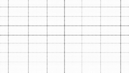 Black lined paper grid dotted texture vector background for retro poster design, abstract overlays, and technical graphic artworks