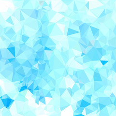 Abstract polygonal white and blue tones elements of stylish geometric vector graphics