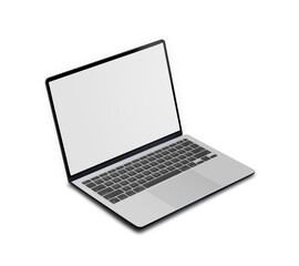 An image of a laptop isolated on a white background