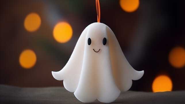 Felt ghost ornament